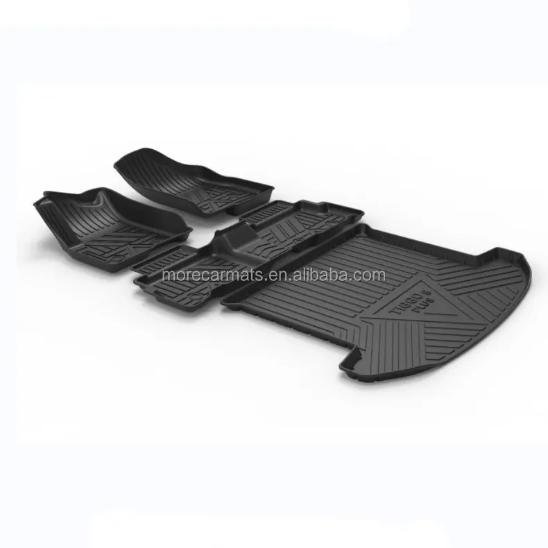 Tapis de voiture 3d adapté pour Chery Tiggo 8 Plus, imperméable, protection de l'environnement, antidérapant, facile à nettoyer, tapis de voiture personnalisé tpe