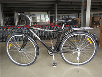 Vélo Man City 28 à vitesse unique, classique russe, confortable pour homme, vélo de croisière sur route avec pompe