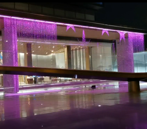 Projection <span class=keywords><strong>de</strong></span> fontaine à rideau d'eau en laiton/acier inoxydable 304 <span class=keywords><strong>de</strong></span> taille personnalisée moderne <span class=keywords><strong>de</strong></span> conception libre pour centre commercial Normal - Product Image 3