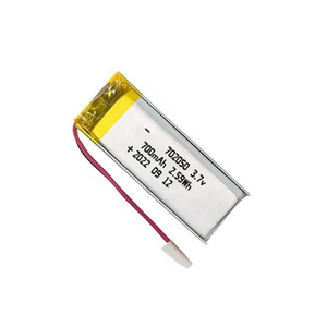Mẫu miễn phí trong Cổ Phiếu 702050 3.7V 700mAh lithium Li Ion Polymer Pin cho đồng hồ thông minh GPS thiết bị - Product Image 2