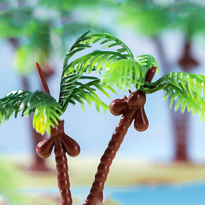 Cute Mini Coconut Miniatures for Beach Landscape Decorations Tiny Palm Charm <b>Model</b> Desktop Ornaments DIY Accessories - Product Image 6