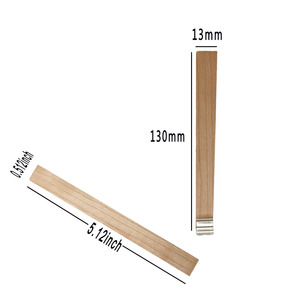 Mini mèche en bois teint noir pour la fabrication de fil de bougie 0.5x13x130mm puce teintée - Product Image 4