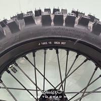 Set Roda Jalan ShieldX Baru dari Alloy Aluminium Anodized 19/16 inci untuk Ban dengan Drum Berlapis Cat Samping, Ring Rantai Serba Perak, Rem Cakram, dan Lampu