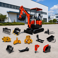 Mini-excavatrice diesel de 1,5 à 3,5 tonnes, petite excavatrice efficace, moteur Euro 5 pour projets d'ingénierie européens