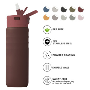 Wholesale Custom Logo 18oz 24oz 32oz 40oz Insulated Stainless Steel Water Bottle