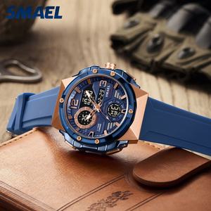 Reloj Deportivo SMAEL 8118 para Hombre, Digital y Analógico, Doble Hora, Alarma, Resistente al Agua 50M - Product Image 6