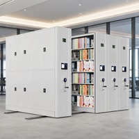 Estanterías Móviles Metálicas de Alta Resistencia y Alta Densidad, Librería con Rieles Eléctricos, para Escuelas, Talleres y Espacios de Trabajo
