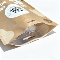 Sachet d'emballage en gros personnalisé, pochette verticale refermable en plastique pour friandises et aliments pour animaux de compagnie