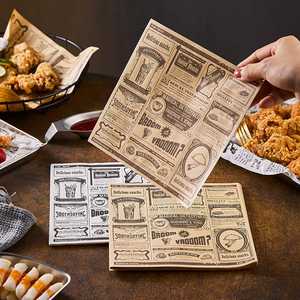 Eco-Friendly Virgin Coated Greaseproof Wrapping <b>Paper</b> for Pizza Bread Cake Hamburger Baking-Recyclable Food Grade - Product Image 1