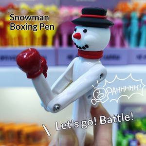 Christmas Series Funny Boxing Cartoon Little Elk High-Value Cute Pupil Stress Relief Ballpoint Pen for Office &amp; School <strong>Use</strong> - Product Image 3