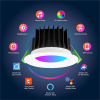 Spot lumineux led intelligent RGB tuya, imperméable et décoratif, rgbcw zigbee gateway, contrôle sans fil ac 220v