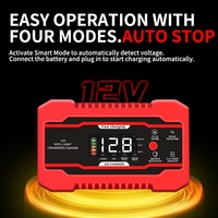 2025 nouveau chargeur de batterie de moto de voiture 12V 6A chargeur de batterie de voiture Intelligent chargeur de batterie au plomb de réparation d'impulsion Portable