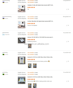 On-lưới năng lượng mặt trời biến tần với đầu ra kép 4Kw 6KW 7kW 8KW 10KW 24V 48V tinh khiết Sine Wave Hybrid thiết kế MPPT điều khiển bao gồm - Product Image 4