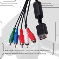 Benutzerdefiniertes Spielkonsolen-Audio-Video-AV-Kabel 1,8m 6ft HDTV-Komponentenkabel für Playstation 2 3 für PS3 PS2 Spiele-Zubehör