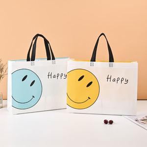Sac fourre-tout réutilisable imperméable Yy48 avec logos personnalisés, sacs de shopping en PP tissé laminé avec impression personnalisée - Product Image 3