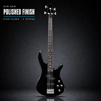 Guitare Basse Électrique 4 Cordes Finition Polie - Micro PJ Corps en Tilleul Manche en Érable Touche en Palissandre Personnalisation OEM