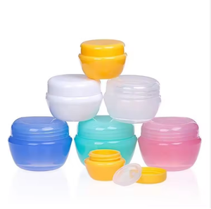 Frascos Cosméticos de Vidrio con Tapa de Rosca de PP en Colores Azul, Rosa, Naranja y Verde, Tamaños de 5g a 30g, Forma Cilíndrica - Product Image 3