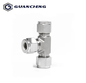 Té de manchon de cartouche facile à installer étanche de qualité sanitaire pour le raccord de tuyau en acier inoxydable de filetage de traitement des aliments/eau - Product Image 1