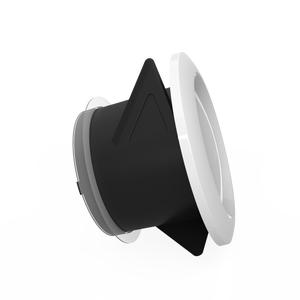 Rejilla de registro de plástico ABS blanco moderno de 80mm, <span class=keywords><strong>cubierta</strong></span> de ventilación de <span class=keywords><strong>aire</strong></span> <span class=keywords><strong>acondicionado</strong></span> para oficina al <span class=keywords><strong>aire</strong></span> libre, sótano, almacén, redondeado fresco - Product Image 2