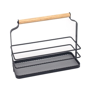 Estante de cocina moderno de acero inoxidable de doble nivel, impermeable, para especias y condimentos, organizador de salsa y aceite portátil para encimera. - Product Image 4