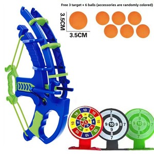 TikTok enfants intérieur/extérieur arbalète en plastique jeu de fléchettes arc flèche boule collante ventouse cible tir jouet en gros - Product Image 4