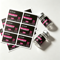 Étiquettes personnalisées en vinyle pour flacons de 3 ml, 5 ml, 10 ml, haute adhérence, résistantes à la chaleur, respirantes, autocollantes, pour peptides, codes-barres, imperméables, imprimées au laser UV