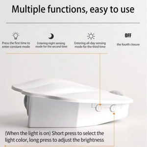 Magnetic <b>Motion</b> <b>Sensor</b> Wall Night Light Lamp Rechargeable LED House Number Light PRO Version 1200mAh - Product Image 2