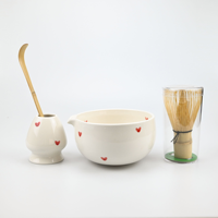 Bol à matcha unique en céramique, mignon, fournisseur chinois, fouet à matcha en bambou, cuillère à matcha avec boîte