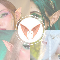 Accessoire de cosplay oreilles d'elfe, oreilles de fée en latex souple pour Halloween, fête d'anime et costume à thème fantastique