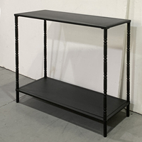 Table console en métal et bois au design moderne, table d'appoint avec détails torsadés pour l'entrée de la maison, le salon, la chambre à coucher, l'hôtel pour l'appartement