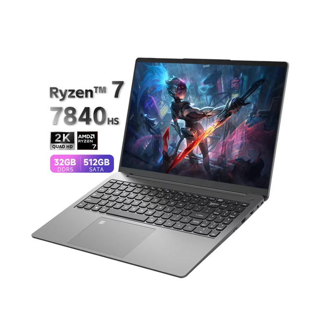 Laptop AMD R7 7840HS 60 FPS 3A Game 1TB 512GB 256GB NVME SSD 16GB DDR5 New Laptop Gaming Notebook