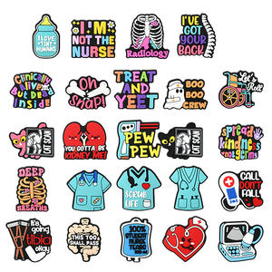 HY Cartoon Medical Series Shoe Decorations Accessories PVC Soft Shoes <strong>Charm</strong> Rubber DIY Buckle Nurse Shoes Ornament <strong>Cheap</strong> Sale - Product Image 1