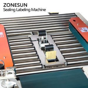 เครื่องปิดผนึกกล่องอัตโนมัติ ZONESUN ZS-FKC4650S แบบติดเทปกาวด้านบนและด้านล่าง สำหรับกล่องกระดาษแข็ง พร้อมระบบติดฉลาก - Product Image 4