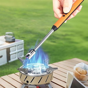Briquet à <span class=keywords><strong>bougie</strong></span> <span class=keywords><strong>rechargeable</strong></span> par <span class=keywords><strong>USB</strong></span>, professionnel, coupe-vent, sans flamme, à arc électrique, pour bougies, barbecue - Product Image 3