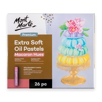 Crayons à l'huile extra doux Mont Marte, tons macaron, ensemble de 26 couleurs pour le dessin des enfants