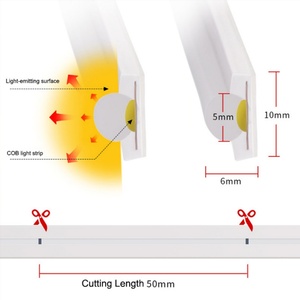 Tira de LED COB Mini Neón Blanco Cálido de 6*10mm, Silicona IP67, Luz Flexible de Neón Impermeable para Paisajismo de Hoteles - Product Image 5