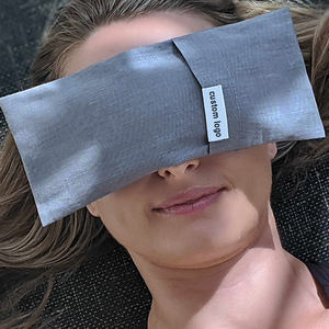 YewayLuxury Woven Heated Sleep Aroma Therapy Eye Mask Pillow for Yoga Meditation with Lavender Filling <strong>Silk</strong> Removable Cover - Product Image 1