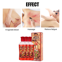 Huile de massage corporel à base de plantes QianQiuMingYue 180ml pour le Gua Sha, le drainage des méridiens et le soulagement des douleurs musculaires