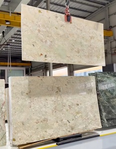 Lastra di Marmo Naturale PerfectStone <span class=keywords><strong>Monet</strong></span> Garden, Lucidata, Lussuosa, Verde Rosa, Grande Formato per Ville e Hotel di Alta Gamma - Product Image 3