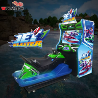 Machine de jeu d'arcade de course de bateaux avec simulateur de mouvement à jet d'eau, machine de jeu d'arcade de course à rames, machine de divertissement