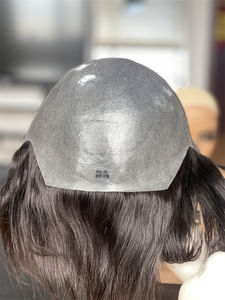 SHY Haute Qualité Européenne Cheveux Cuticules Alignés Full PU Perruques Médicales pour la Perte De Cheveux Femmes 10*10 Pouces Toppers Transparent Droite - Product Image 3