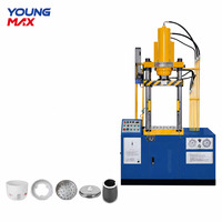 Presse hydraulique à quatre colonnes avec commande PLC pour le façonnage des métaux et le traitement de l'acier inoxydable destiné aux ustensiles de cuisine