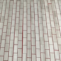 Carreaux de marbre blanc poli pour sols et murs, pour usage intérieur de villas et hôtels, prix sur mesure, tailles personnalisées disponibles