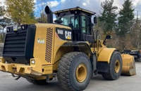 Chargeuse sur pneus Caterpillar 966K d'occasion, tracteur de construction d'occasion avec chargeur frontal