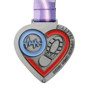 Medalha esportiva escolar personalizada para carnaval, lembrança em branco de metal com fita, medalha com o desenho, onde comprar medalhas baratas