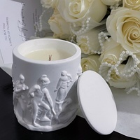 Grosir Individualitas Fashion Hadiah Kreatif Kustom Harum Ornamen Rumah Aroma Spiritual Lilin dengan Lilin Estetika Jar