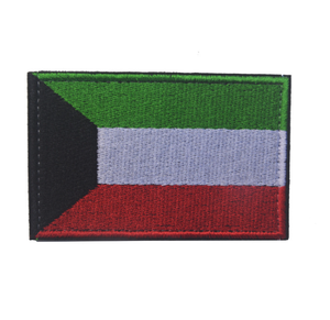 Drapeau jordanien Vente en gros Drapeau national asiatique Insigne de stock Brassard velcro brodé Tissu Impression numérique Stock - Product Image 3