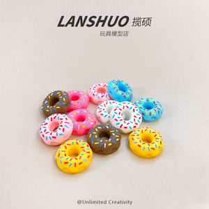 Miniaturas de Donuts de Resina, Adornos Artesanales Multicolores, Decoración Realista en 3D para el Hogar, Primavera 2026 - Product Image 2