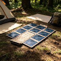 Module de charge solaire extérieur 100W, système d'alimentation solaire portable pour soldats, militaire tactique, chargeur 90W