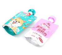 Sacs d'emballage de jus de fruits Pochette à bec verseur Sacs en Mylar Sachet de jus de fruits à impression personnalisée Pochette debout avec bec verseur